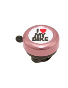 I Love My Bike Bell Pink.